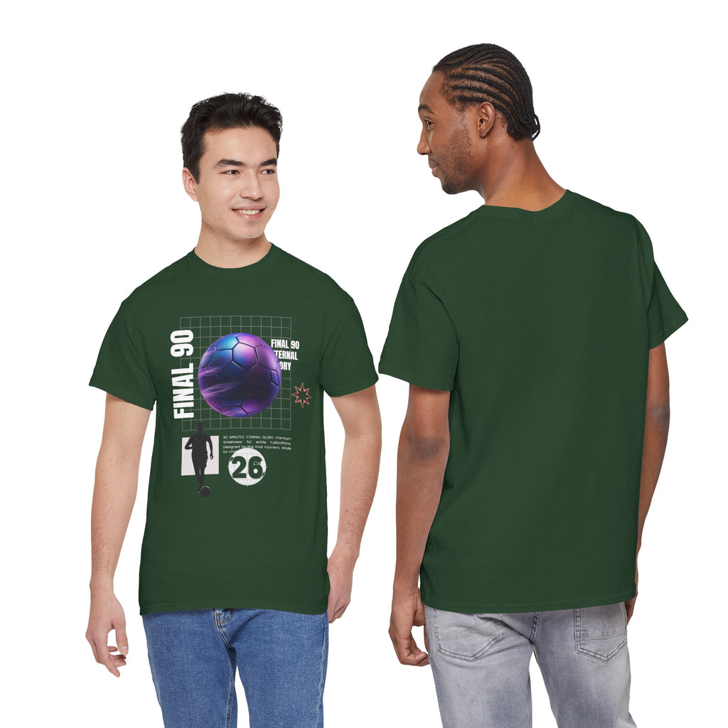 Soccer Retro Futurism Tee — "Final 90" Graphic Football Shirt