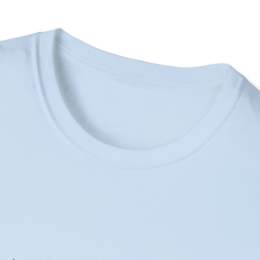 Camping Line Art T-Shirt — "Camping" Tent & Pines Minimalist Outdoor Tee
