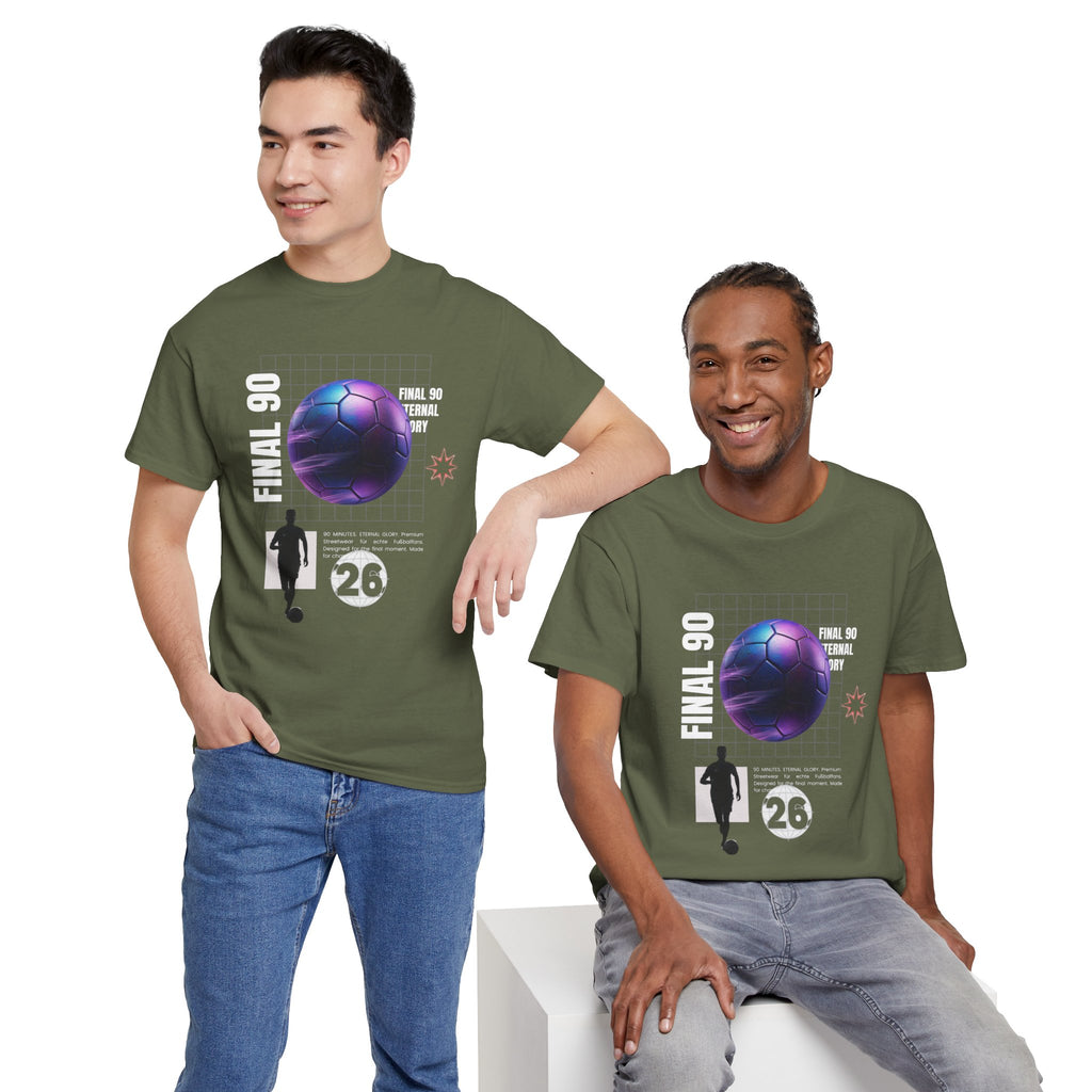 Soccer Retro Futurism Tee — "Final 90" Graphic Football Shirt