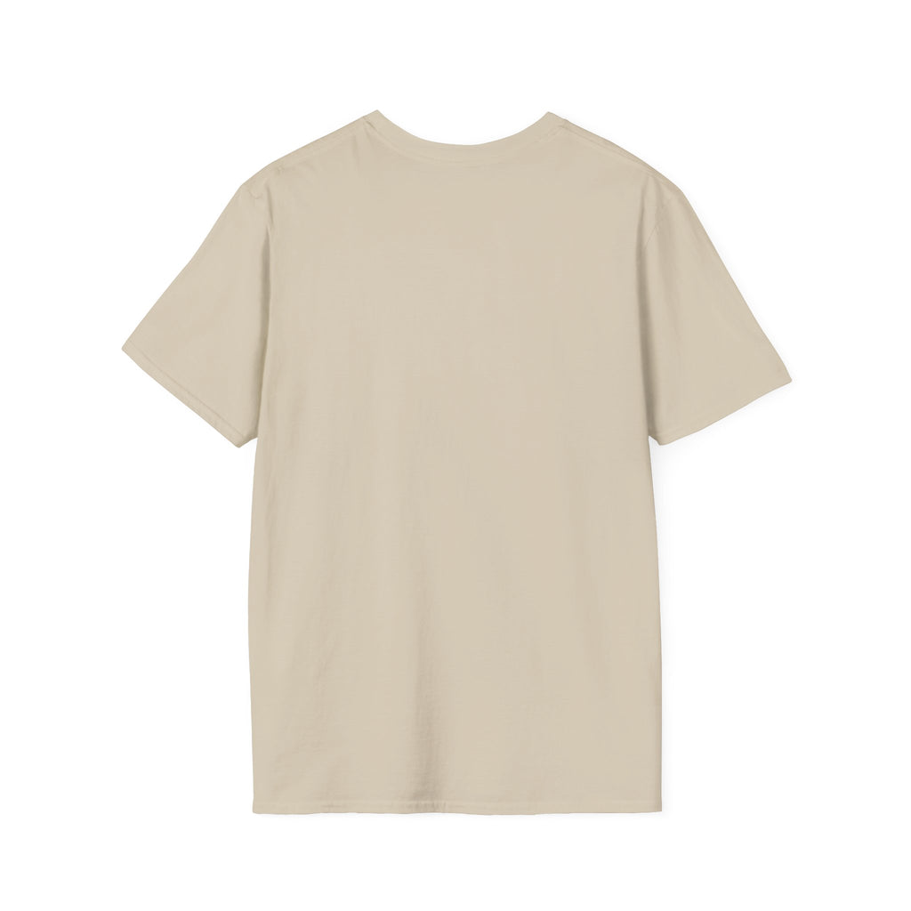 Camping Line Art T-Shirt — "Camping" Tent & Pines Minimalist Outdoor Tee