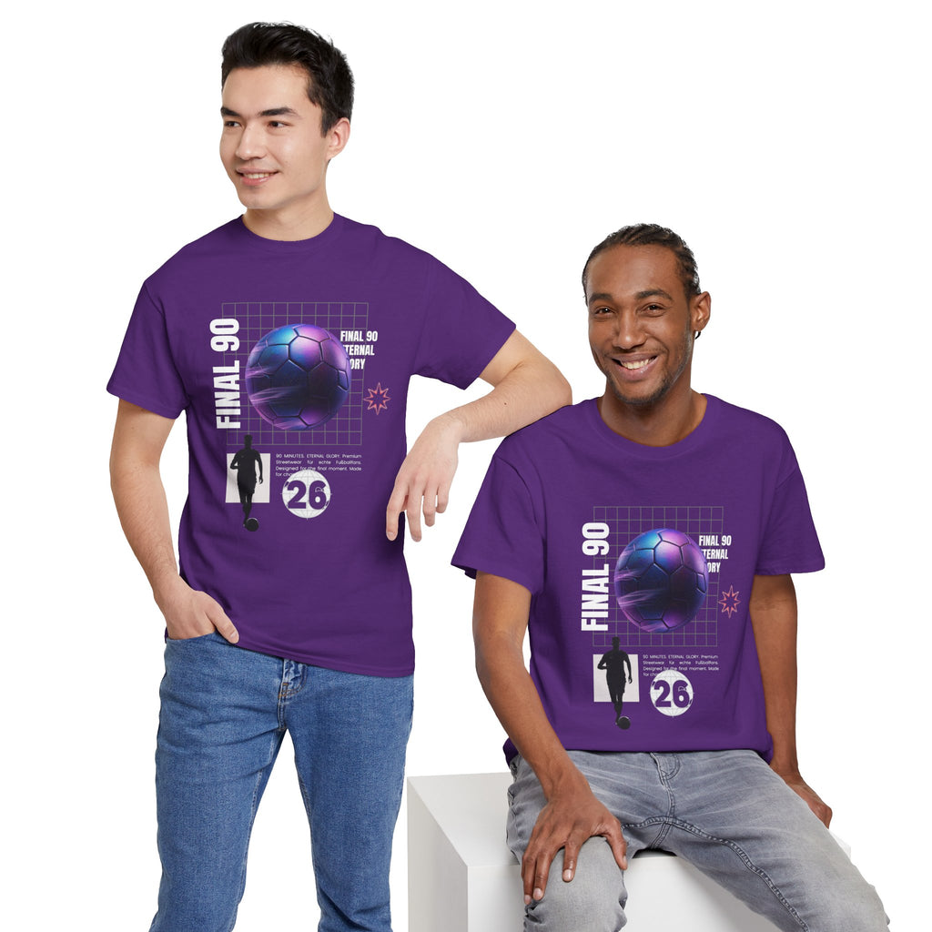 Soccer Retro Futurism Tee — "Final 90" Graphic Football Shirt