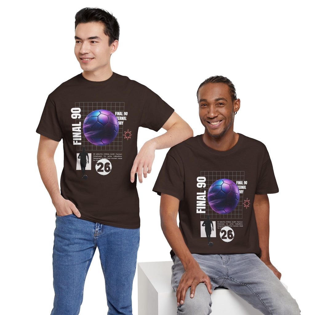 Soccer Retro Futurism Tee — "Final 90" Graphic Football Shirt