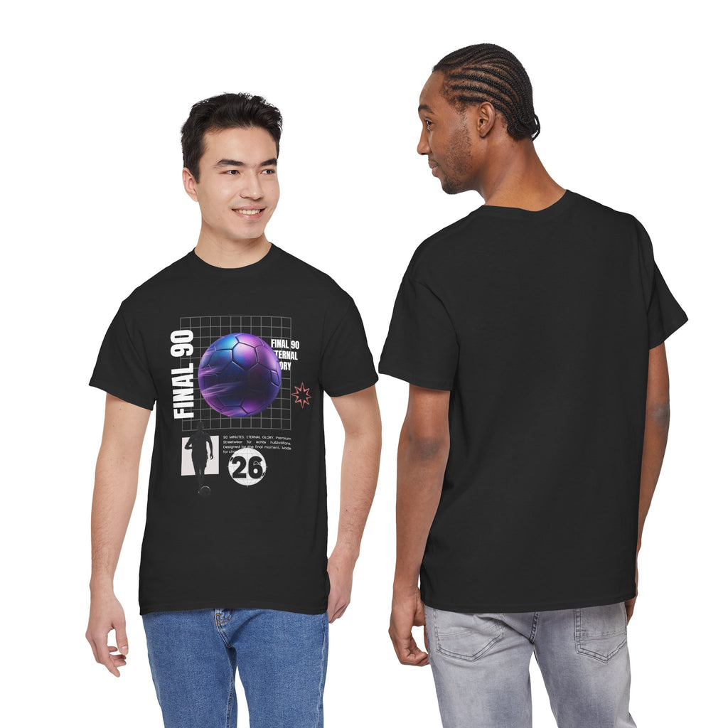 Soccer Retro Futurism Tee — "Final 90" Graphic Football Shirt