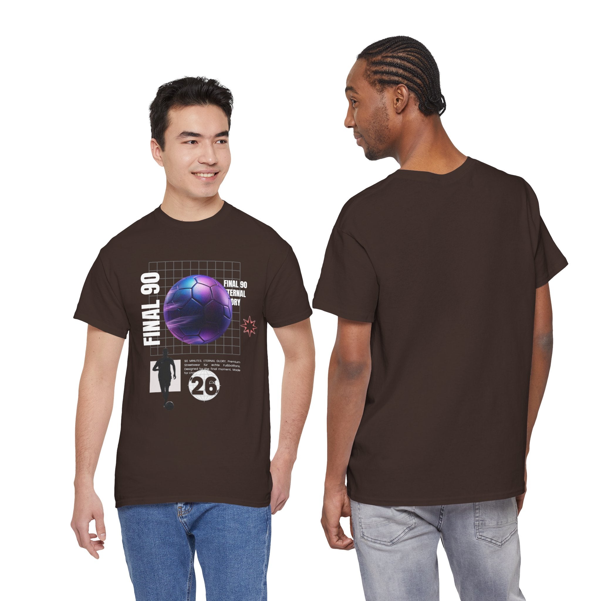 Soccer Retro Futurism Tee — "Final 90" Graphic Football Shirt